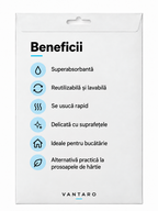 NordWipe — spatele ambalajului cu beneficii