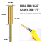 Set 6 pile diamantate pentru ascuțit lanț ferăstrău 5/32” (4mm), compatibile Dremel, accesorii polizor 1/8”