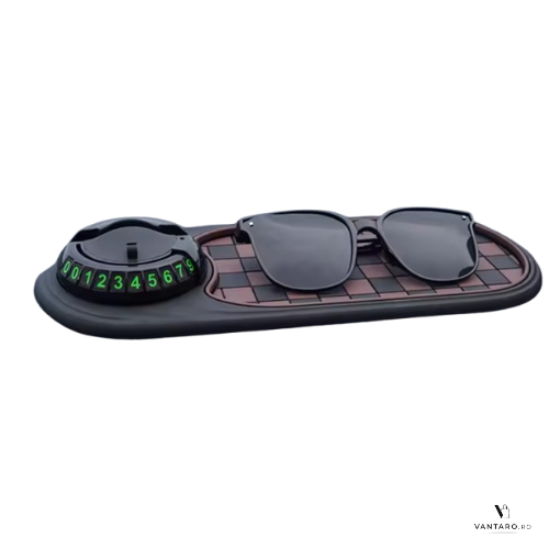 Suport Telefon Auto Anti-Alunecare din PVC, Multifuncțional, pentru Bord